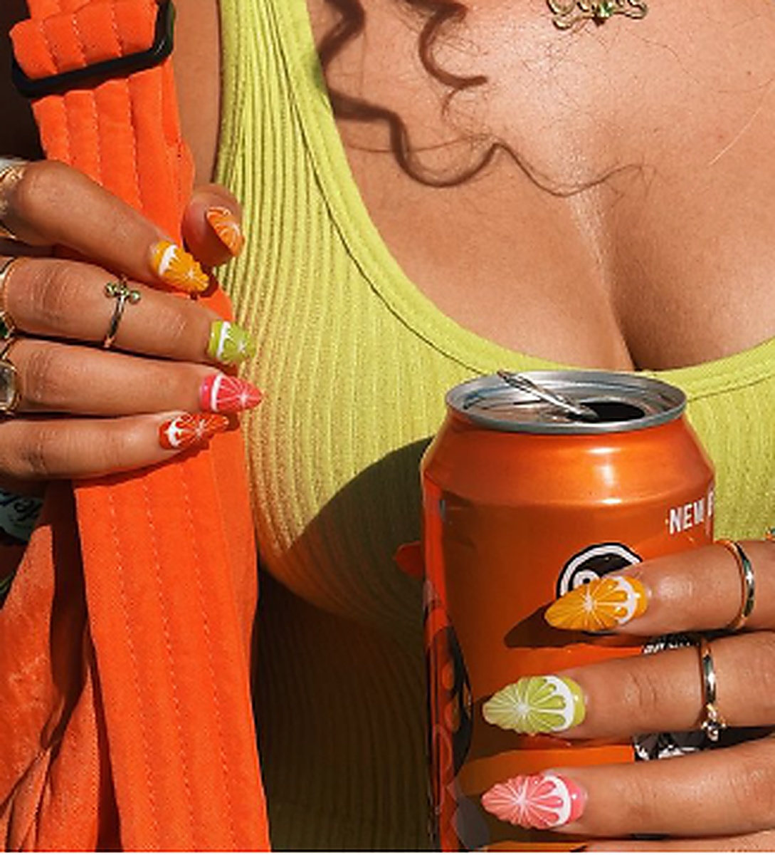 Neon drink in the sun